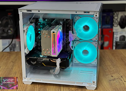 RTX 3060 12GB/RYZEN 7 5700X/16GBRAM/24 AY GARANTİ/WHİTE AKVARYUM