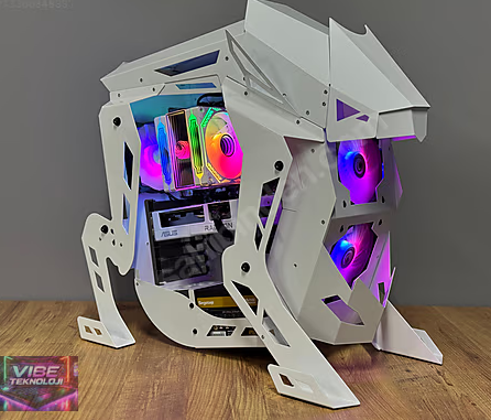 WHİTE RX 9060XT 16GB/RYZEN 7 7800X3D/6400MHZ RGB/24 AY GARANTİ